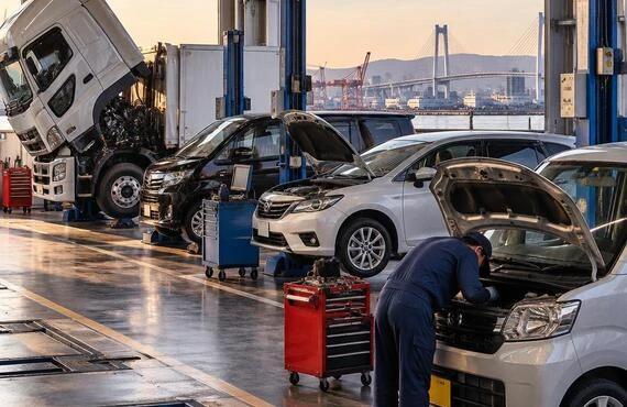 尼崎で車検の不安を、安心に変える。軽自動車から大型トラックまで、確かな技術で支えます。